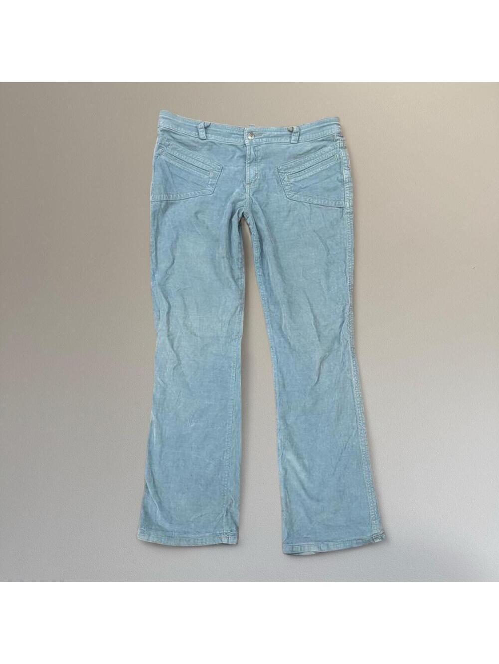 Y2K blue corduroy pants. Tagged size 30.